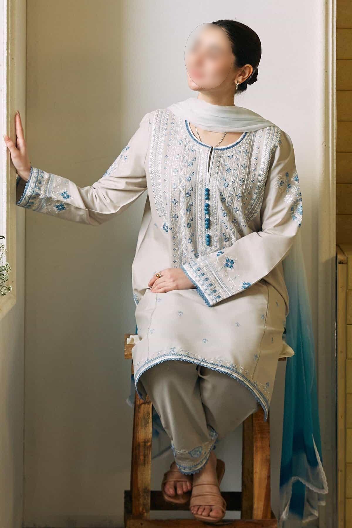 Coco Lawn by Zara Shahjahan 2024 | BANO – 2A