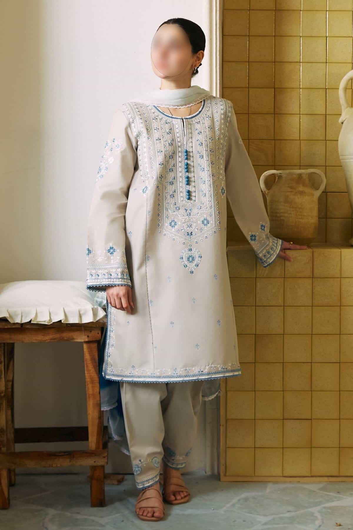 Coco Lawn by Zara Shahjahan 2024 | BANO – 2A