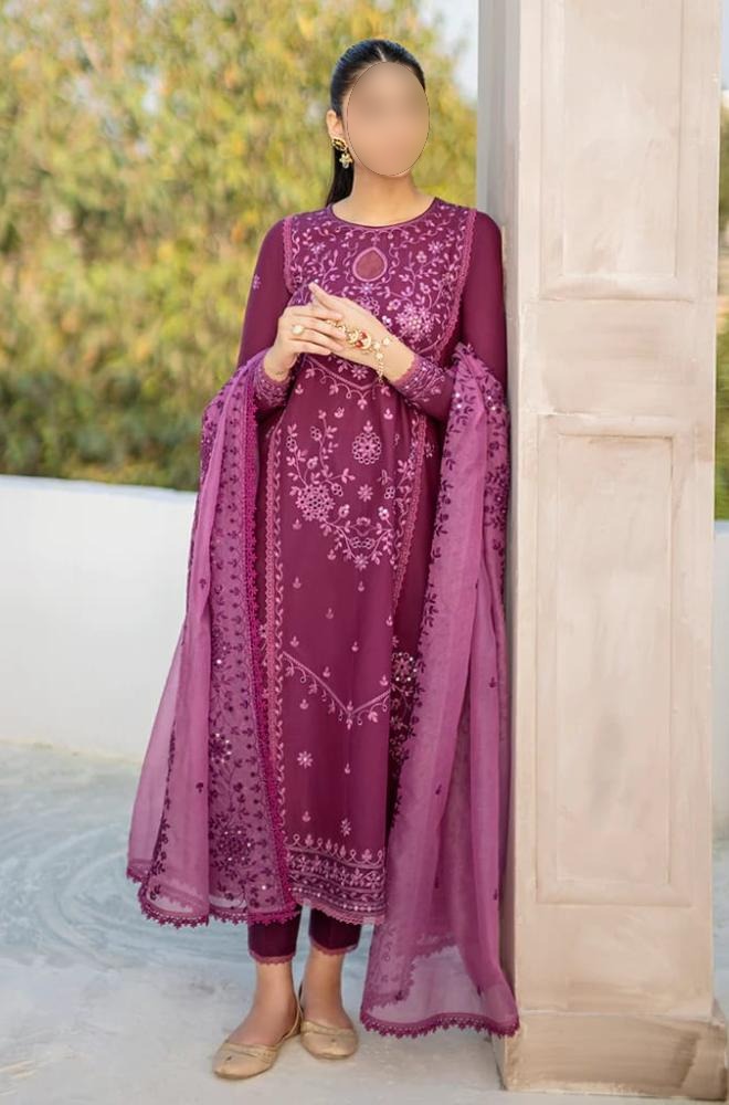 Asim Jofa - 3PC Embroidered Lawn Suit - GMB3046