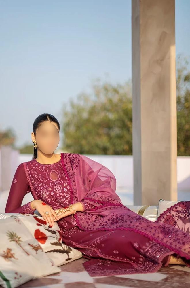 Asim Jofa - 3PC Embroidered Lawn Suit - GMB3046