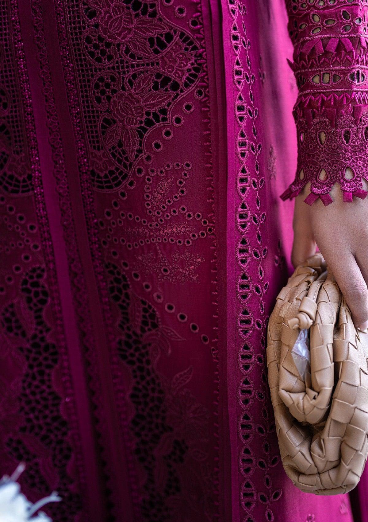Qalamkar Luxury Lawn | Sahil 2025 | FK-11 VIOLET