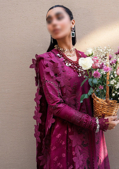Qalamkar Luxury Lawn | Sahil 2025 | FK-11 VIOLET