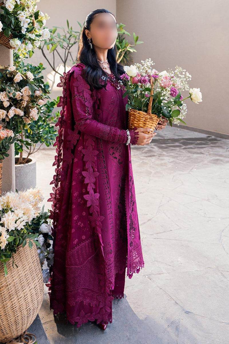 Qalamkar Luxury Lawn | Sahil 2025 | FK-11 VIOLET