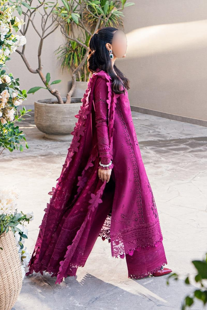 Qalamkar Luxury Lawn | Sahil 2025 | FK-11 VIOLET